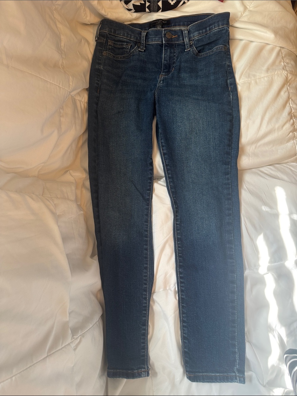 Banana Republic Women's Dark Wash Skinny Jeans